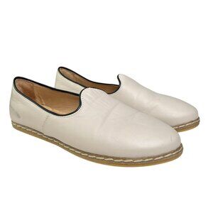 Charix Leather Flats Cream EU 39 US 8.5 Minimalist Preppy Twee Quiet Luxury